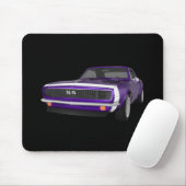 1967 Camaro SS: Paarse finish: 3D model: Muismat (Met muis)