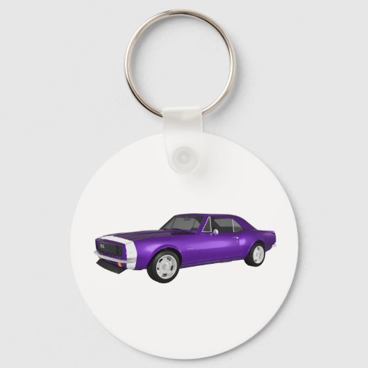 1967 Camaro SS: Paarse finish: 3D model: Sleutelhanger (Voorkant)
