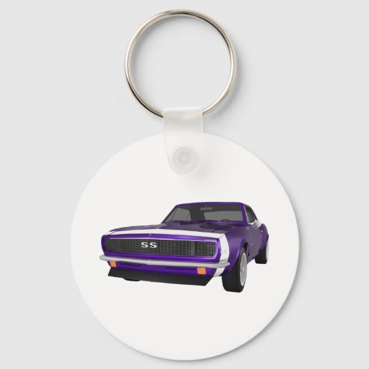 1967 Camaro SS: Paarse finish: 3D model: Sleutelhanger (Voorkant)