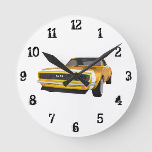 1967 Camaro SS: Wall Clock Ronde Klok