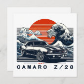 1967 Camaro Z28 Feestdagenkaart (Voorkant / Achterkant)