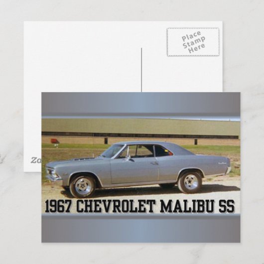 1967 CHEV SS BRIEFKAART (Voorkant / Achterkant)