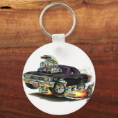 1967 Chevelle Black Car Sleutelhanger (Voorkant)