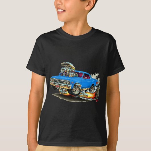 1967 Chevelle Blue Car T-shirt (Voorkant)
