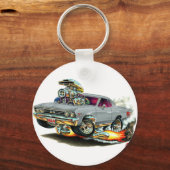 1967 Chevelle Grey Car Sleutelhanger (Voorkant)
