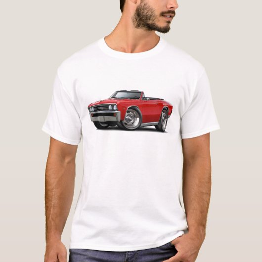 1967 Chevelle Red Convertible T-shirt (Voorkant)
