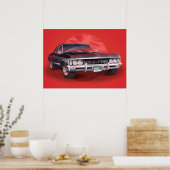 1967 Chevorlet Impala Supernatural TV Show Poster (Keuken)