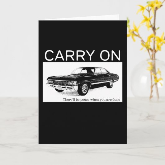 1967 Chevrolet Impala Tribute Design Kaart (Gele Bloem)