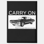 1967 Chevrolet Impala Tribute Design Magneet (Voorkant)