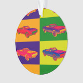 1967 Chevy Camaro RS Converteerbare Pop Art Ornament (voorkant)