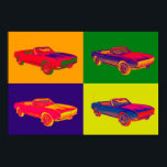 1967 Chevy Camaro RS Converteerbare Pop Art Poster<br><div class="desc">1967 Chevy Camaro RS Converteerbare Pop Art afbeelding</div>