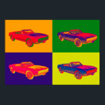 1967 Chevy Camaro RS Converteerbare Pop Art Poster<br><div class="desc">1967 Chevy Camaro RS Converteerbare Pop Art afbeelding</div>