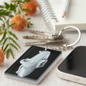 1967 Chevy Camaro RS Muscle Car Pop Art Sleutelhanger (Voorkant Rechts)