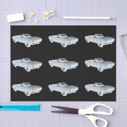 1967 Chevy Camaro RS Muscle Car Pop Art Tissuepapier (Craft)