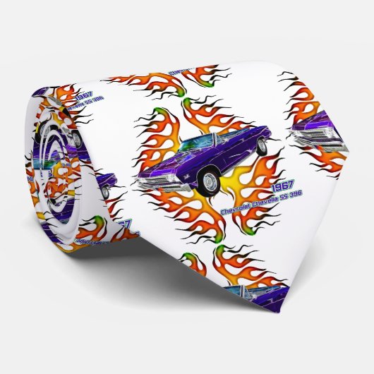 1967 Chevy Chevelle by Fractal T - shirts(TM) Stropdas (Opgerold)