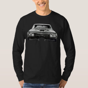 1967 Chevy Chevelle Ss Front View Silhouette T-shirt