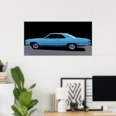 1967 CHEVY MALIBU POSTER (Thuiskantoor)