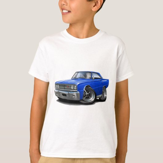 1967 Coronet RT Blue Car T-shirt (Voorkant)