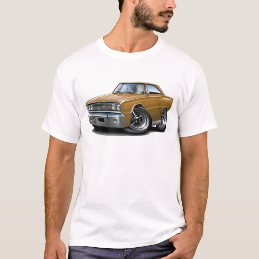 1967 Coronet RT Gold Car T-shirt (Voorkant)