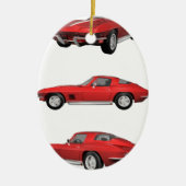 1967 Corvette C2 Keramisch Ornament (Voorkant)