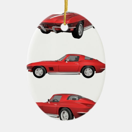 1967 Corvette C2 Keramisch Ornament (Voorkant)