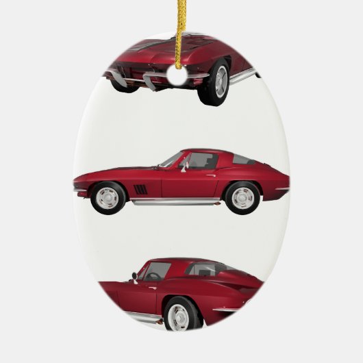 1967 Corvette C2: Keramisch Ornament (Voorkant)