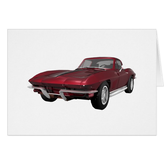 1967 Corvette: Sportauto: Apple Finish Snoep: (Voorkant Horizontaal)