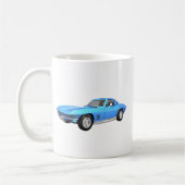 1967 Corvette Sportauto: Blauwe afwerking: Koffiemok (Links)