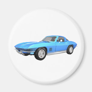 1967 Corvette Sportauto: Blauwe afwerking: Magneet
