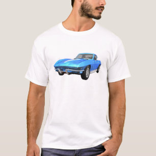 1967 Corvette Sportauto: Blauwe finish: T-shirt