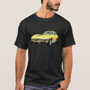 1967 Corvette Sportauto: Gele finish T-shirt