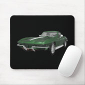 1967 Corvette Sportauto: groene finish: Muismat (Met muis)