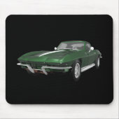 1967 Corvette Sportauto: groene finish: Muismat (Voorkant)