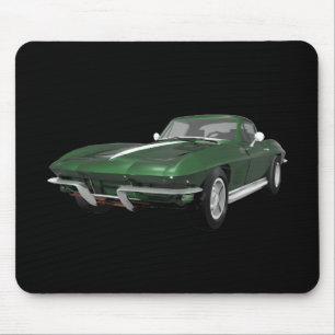 1967 Corvette Sportauto: groene finish: Muismat