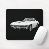 1967 Corvette Sportauto: Witte finish: Muismat (Met muis)