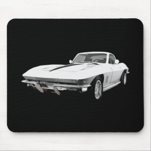 1967 Corvette Sportauto: Witte finish: Muismat