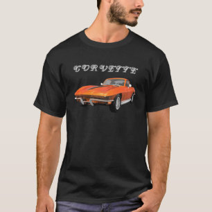 1967 Corvette sportwagen: Oranje afwerking: T-shir T-shirt