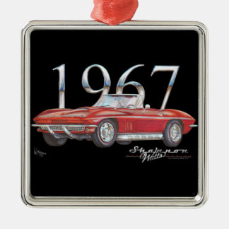 1967 Corvette Stingray kerstversiering Metalen Ornament