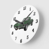1967 Corvette: Wall Clock Ronde Klok (Hoek)