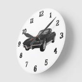 1967 Corvette: Wall Clock Ronde Klok (Hoek)