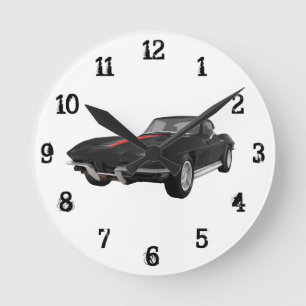 1967 Corvette: Wall Clock Ronde Klok