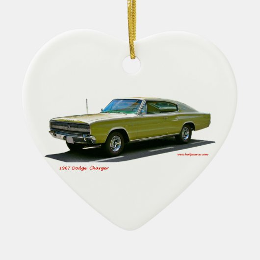 1967_Dodge_Charger Keramisch Ornament (Voorkant)