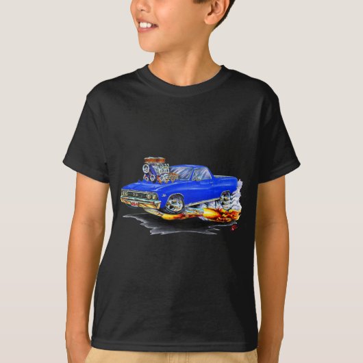 1967 El Camino Blue Truck T-shirt (Voorkant)