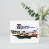 1967 El Camino White Truck Briefkaart (Staand voorkant)