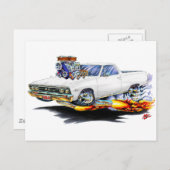 1967 El Camino White Truck Briefkaart (Voorkant / Achterkant)