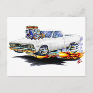 1967 El Camino White Truck Briefkaart