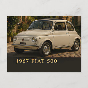 1967 Fiat 500 Klassieke Italiaanse Vintage Auto Re Briefkaart