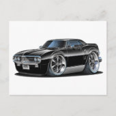 1967 Firebird Black Car Briefkaart (Voorkant)