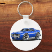 1967 Firebird Blue Car Sleutelhanger (Voorkant)
