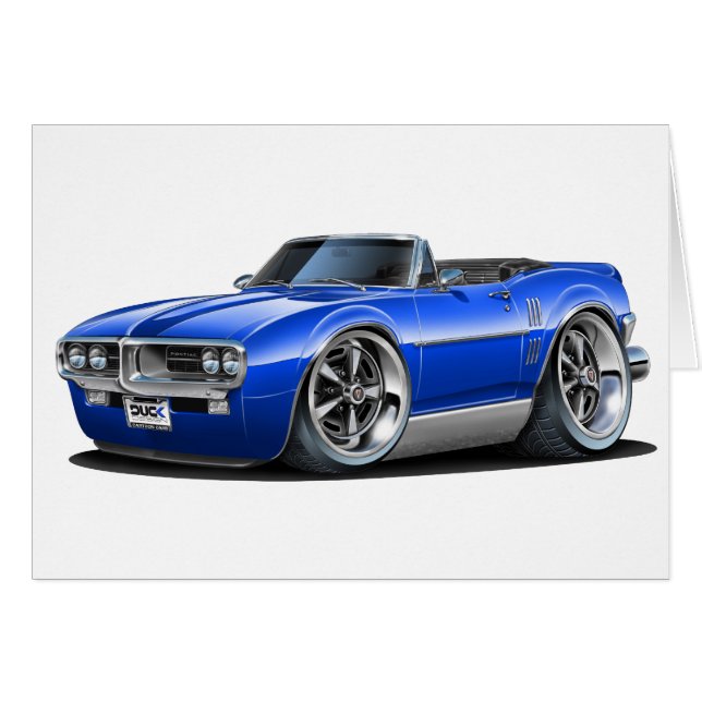 1967 Firebird Blue Convertible (Voorkant Horizontaal)